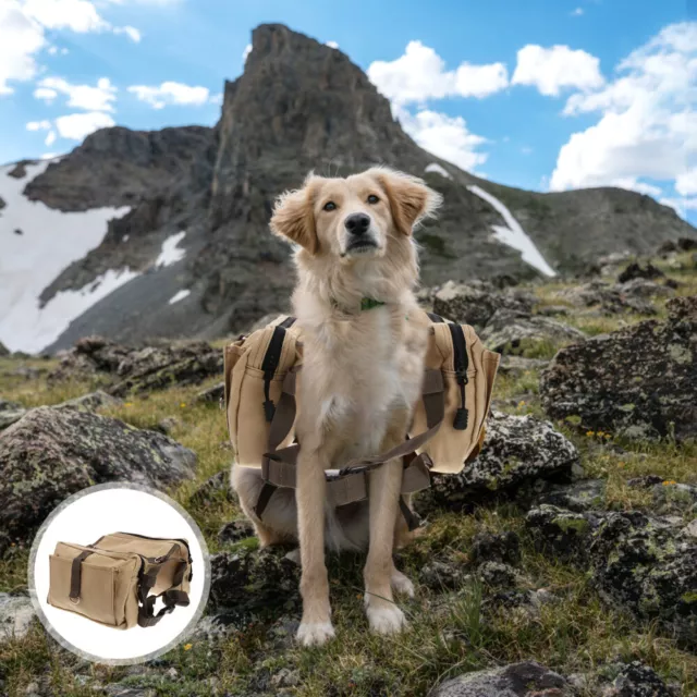 Mochila para perros para usar chaleco de viaje senderismo mochilas correa