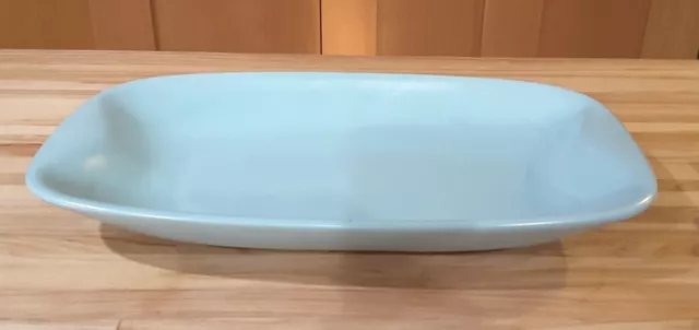Vintage  MCM Turquoise Ceramic Platter