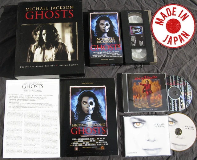 MICHAEL JACKSON COFFRET GHOSTS Box Set Lot VHS Program CD Video Tape ...