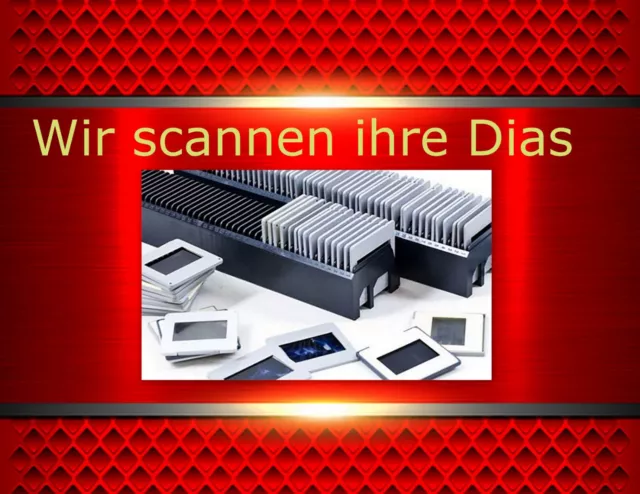 1000 Dias digitalisieren, Dia scannen mit Staubentfernung