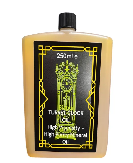 Biaggi Turret Clock Oil 250ml A Quality Heavy Oil for larger Clocks Free P&P