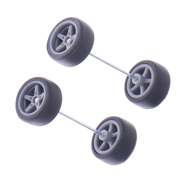 MagiDeal 2x 1:14 RC Vorderreifen & Felgen Set – 70 Mm Durchmesser Für WLtoys 144016 Modell, PP-Material