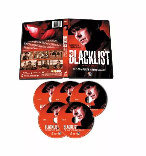 THE BLACKLIST:Season n i n e-9 [DVD,5 Disc Set] Region 1 sealed