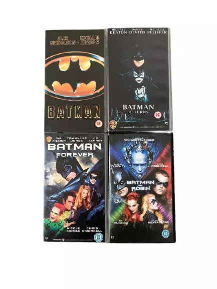 BATMAN VHS TAPES -Returns - Batman and Robin - Batman Forever - Batman ...