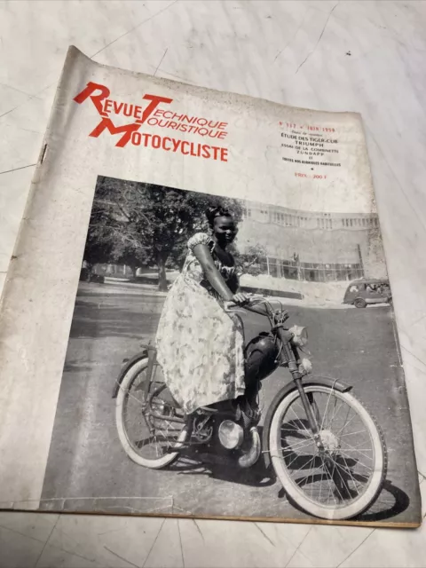 Revue Technique Motocycliste N° 137 1958 Triumph 200 T20 T20C Zündapp combinette