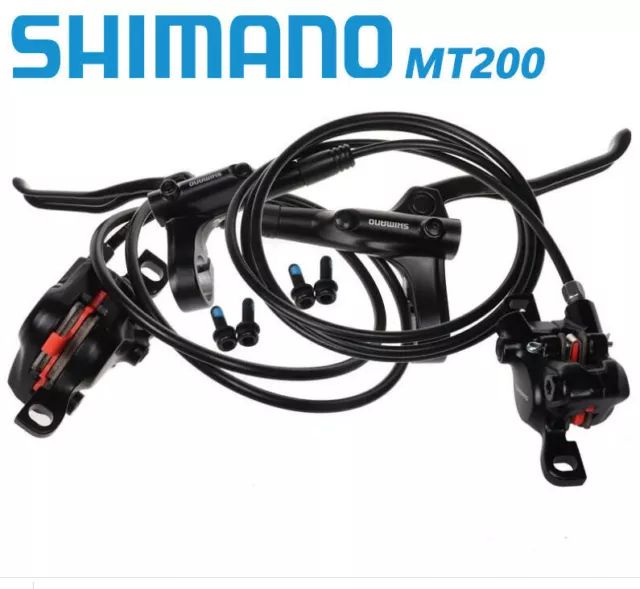 Shimano BL BR MT200 MTB Hydraulic Disc Brakes Set Pre-Bleed With 160mm Rotors