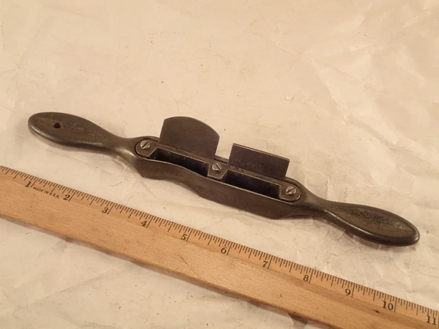 RARE L. BAILEY No. 10 Double Cutter Spoke Shave, (Stanley No. 60) Pat. 1866