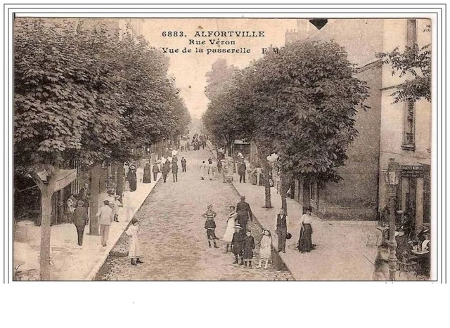 94.Alfortville.rue Veron. Vue De La Passerelle.
