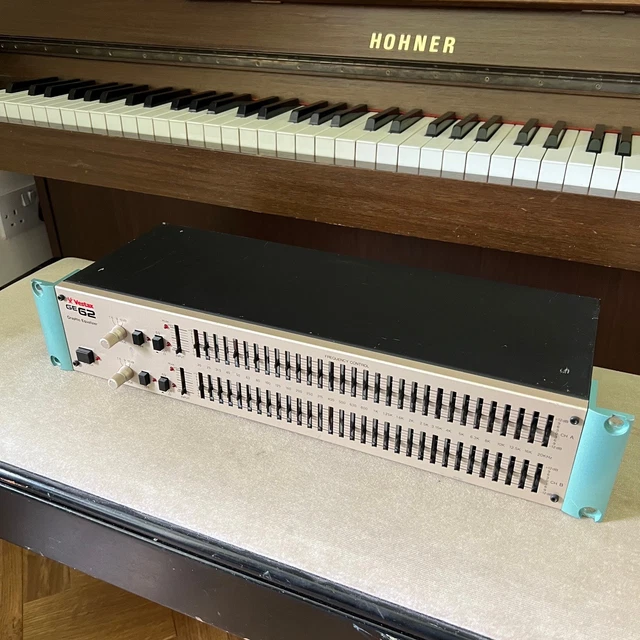 VESTAX GE-62 DUAL channel graphic equaliser, vintage analogue EQ