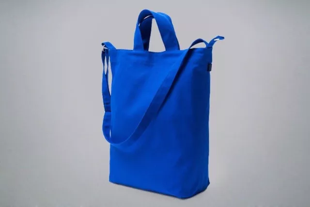 Baggu Royal Electric Blue Duck BAG — Recycled Cotton Canvas, Washable