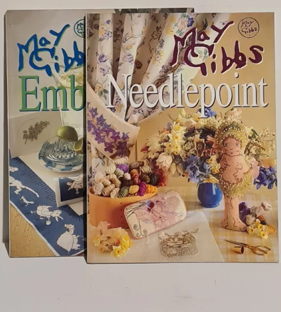 May Gibbs Embroidery & Needlepoint Pattern Books. Paperback by Alison Snepp 1994