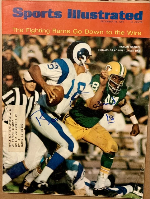 Roman Gabriel - Signed / Autographed - Sports Illustrated - Los Angeles Rams NFL