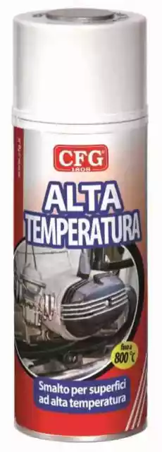 SPRAY VERNICE ALTA TEMPERATURA ALLUMINIO 400ml CFG S0510 SPRY SMALTO 800°C STUFA