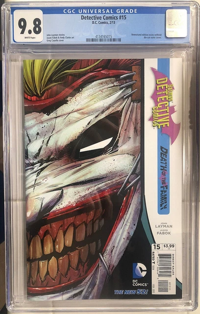 DETECTIVE COMICS #15 CGC 9.8 [2013] Batman Death of the Family JOKER DC COMICS