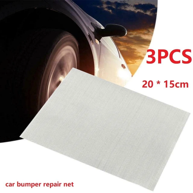 3Pc Car Bumper Stainless Steel Repair-Net Plastic Crack-Repair Hole Mesh 20*15cm