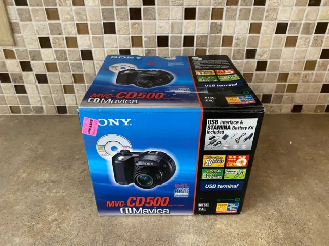 Sony Cd Mavica Mvc Cd-500 Digital Camera W/ Zeiss Lens