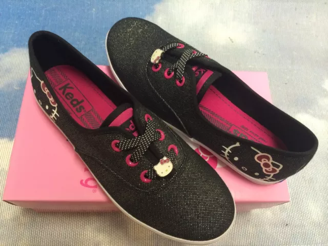 Keds Hello Kitty Champion K Lace Oxford Sneakers Kid Size 2.5 to 3.5/ Women 5.5