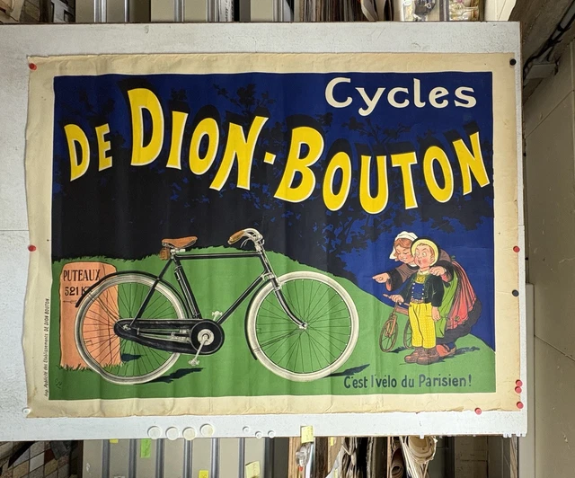Affiche Ancienne Cycles et Motos De Dion-Bouton 1920