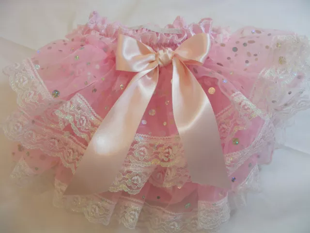 REBORN BABY GIRL Pink Satin Organza Frilly Lace Romany/Gypsy Knickers All  Sizes £8.50 - PicClick UK