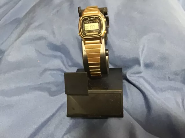 Casino water resistant gold plated watch  LA670W  with alarm & timer