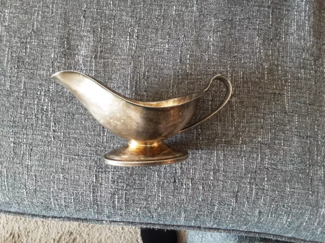 Crescent Silverware Silverplate Gravy Sauce Boat