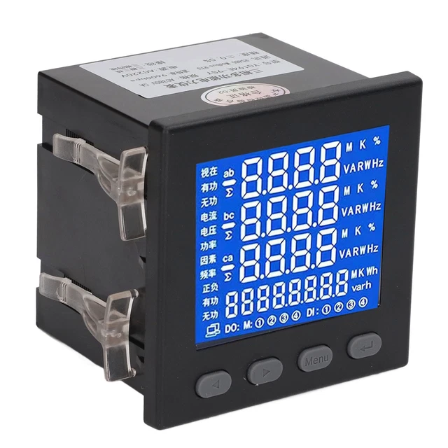 Elektrischer Energietester Elektrischer Leistungsmesser 3 Phasen AC220V Für✈