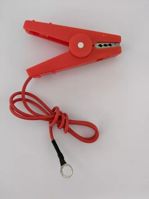 Electric Fence Energiser to Fence Live Crocodile Clip Connector Fencing Red