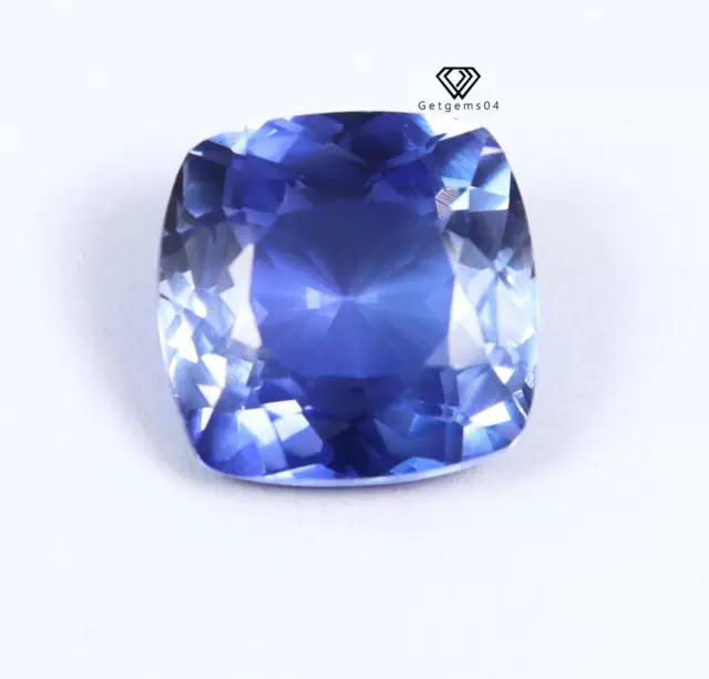 14.00 CT Bleu Couleur Saphir Coussin Desseré Pierre Précieuse Top Qualité Bleuet 2