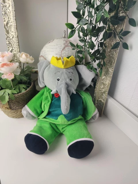 JEMINI 024384 Babar Peluche Elephant +/- 20 CM, Vert
