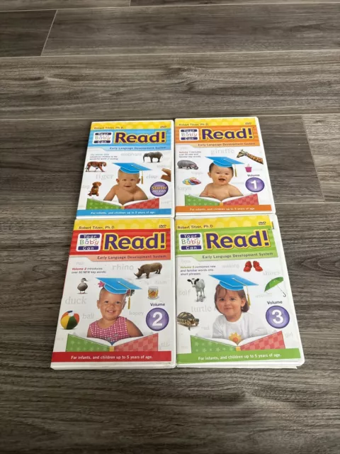 Your Baby Can Read Early Language Development System 4 DVD Set. TESTED