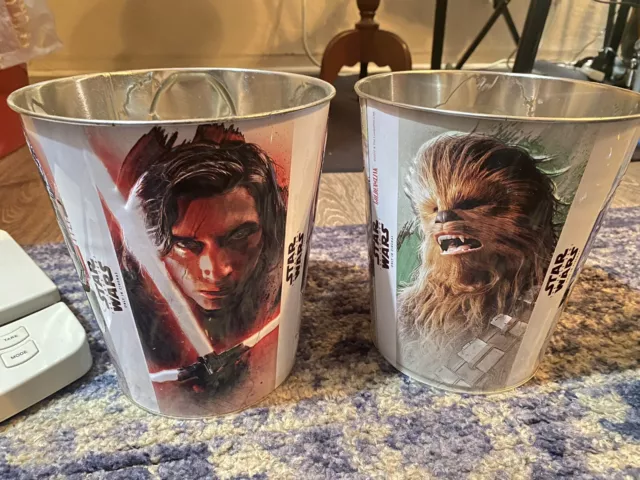 STAR WARS: THE LAST JEDI Movie Theater Collectible Popcorn Tin Buckets