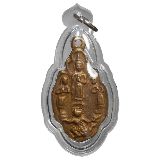 Gorgeous Lp Kong Old Thai Buddha Amulet Pendant Very Rare !!!
