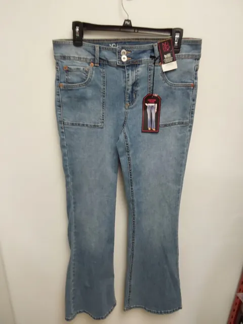 NWT NO BOUNDARIES Blue Flare Jeans Womens 9 £22.48 - PicClick UK