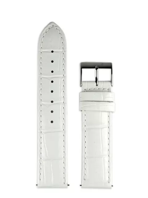 Cinturino di ricambio Orologio GUESS CINW0069L1BIA Pelle Bianco 20mm