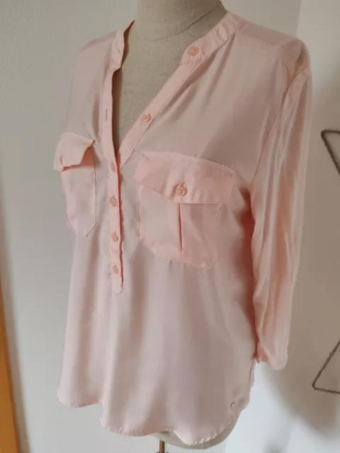 s. Oliver Blusen Shirt Viskose Gr. XS (34) Puder Rose NEUwertig