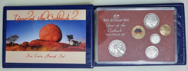 Australia 2002 Six Coin Proof Set Royal Australian Mint