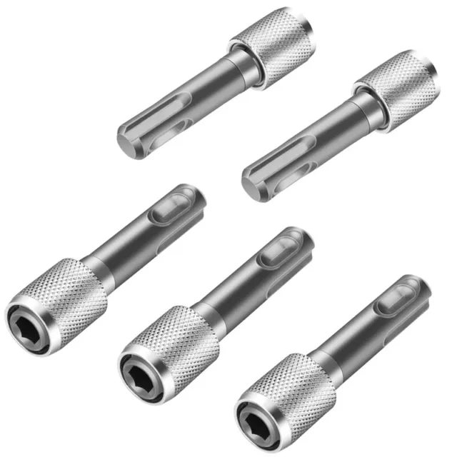 5PCS SDS-Plus Drill Chuck Adapter, SDS Plus Bit Adapter to 1/4 Inch 6.35mm5112