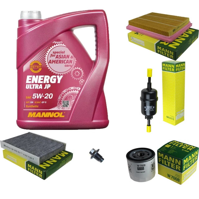 Kit D'inspection MANN + Huile 5W20 Mannol Pour Ford Mondeo 4 Et S-MAX - Complet, Neuf