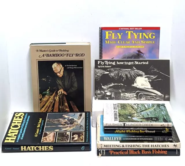 Fishing Books Bamboo Fly Rods Black Bass Walleye Trout Tying Hatches YOU CHOOSE