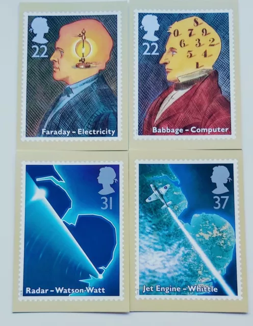 Royal Mail. 1991 Scientific Achievements PHQ cards, Set number 133