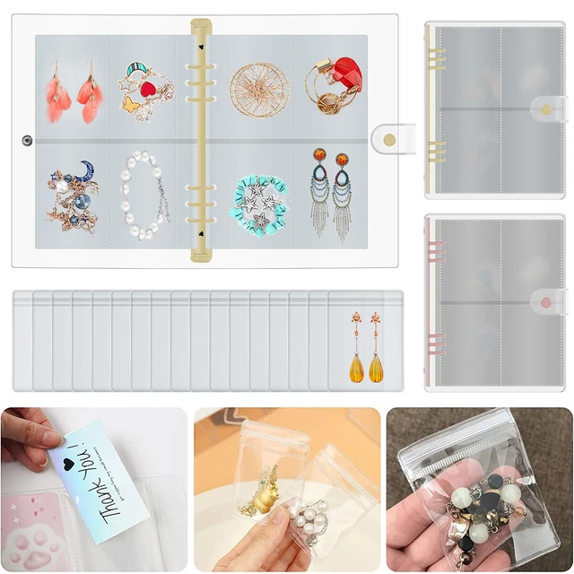 Transparent Jewelry Storage Book Bag Travel Clear Jewelry Organizer LobqF