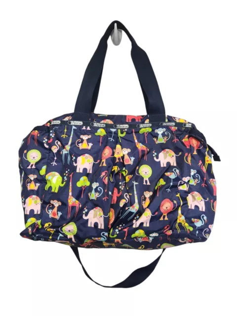 LeSportsac Ryan Diaper Bag Baby Tote  With Changing Pad Zoo Cute Animals