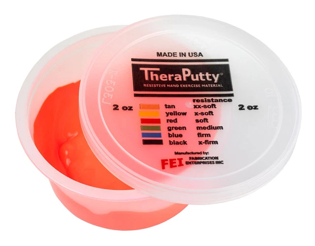 Cando Theraputty Standard Hand Exercise Putty - 2 oz - Red - Soft