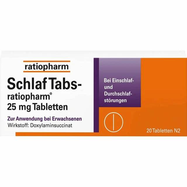SCHLAF TABS-ratiopharm 25 mg Tabletten 20 St PZN07707524