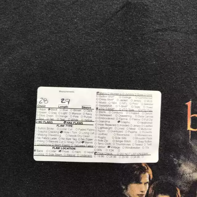 Vintage The Twilight Saga Breaking Dawn Cast T-Shirt Mens 3XL Short Sleeve Black 2