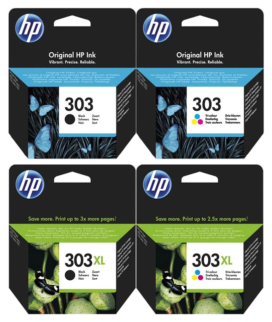 Cartucce di inchiostro originali HP 303/303xl ENVY foto 6220 6230 6255 7134 7155 set