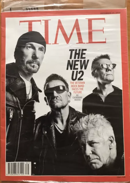 TIme Magazine 2014 U2 Bono Rock Band 6 Page Article Photos No Label NEW SEALED