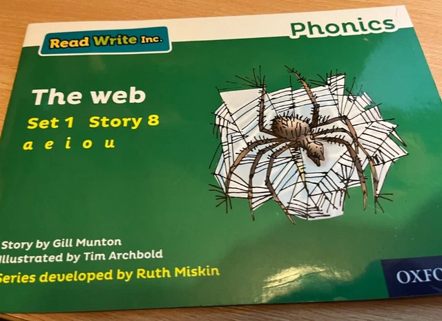 READ WRITE INC. Phonics: Green Set 1 Storybook 8- The Web. By Gill ...