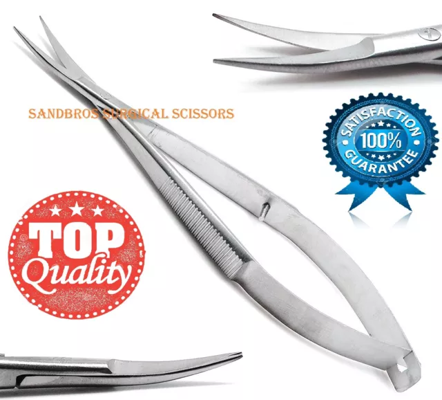 Microsurgical Scissor Noyes Castroviejo Curved Spring Action Curved Scissors