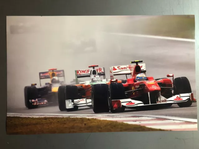 2011 Fernando Alonso Ferrari Formula 1 Print, Picture, Poster - RARE!! L@@K